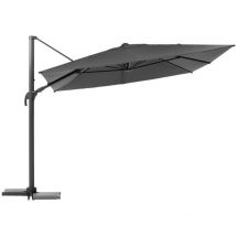 Hesperide - Parasol déporté Melhia anthracite 3x3m - Hespéride