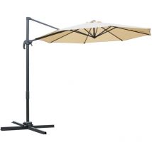 Parasol déporté octogonal balny beige