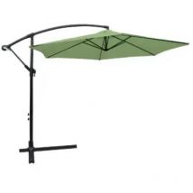 Chalet&jardin - Parasol déporté rond collioure - Vert amande