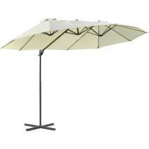 Parasol déporté xxl arkos crème