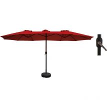 Univers Du Pro - parapluie aluminium alu twin bordeaux 4,55X2,65MT