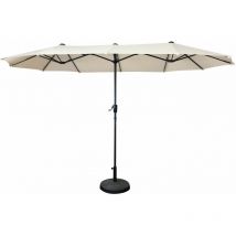 Parasol double 2x4m linai beige