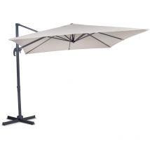 Parasol cantilever Pisogne 300x300cm - Premium parasol Beige - Vonroc
