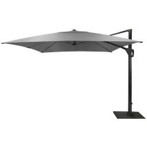 Parasol déporté Elios full led alu/novasun - chiné clair 3 x 3 m - Proloisirs