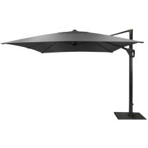Parasol déporté Elios Novasun alu/novasun - grey/chiné foncé 3x4 m - Proloisirs