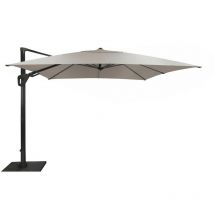 Parasol déporté Elios Sunbrella orientable alu/sunbrella - grey/birch 101 3x3 m - Proloisirs