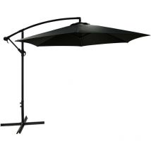 Ideanature - Parasol déporté rond Eko 3 m