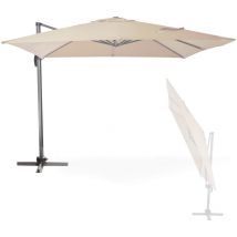 Dema - Parasol déporté Verona - 3 x 3 m - Ecru