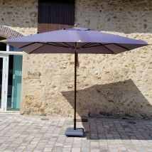 Gecko Outdoor - Parasol droit gris 3x3 m Pegasia