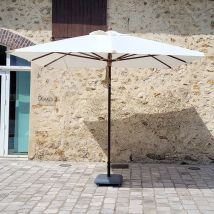 Gecko Outdoor - Parasol droit écru 3x3 m Pegasia