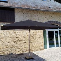 Gecko Outdoor - Parasol Droit Noir 4x3 M Pegasia