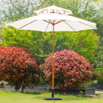 Parasol Droit carvex blanc