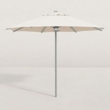 Parasol droit rond Julian tissu ivoire Ø300 cm