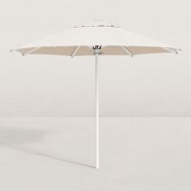 Parasol droit rond Julian tissu ivoire Ø300 cm