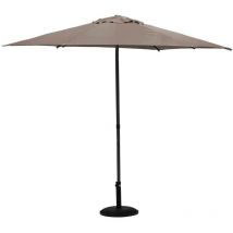 Hesperide - Parasol droit rond Soya taupe D2,7m en acier - Hespéride
