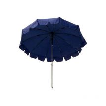 Parasol en acier bleu Dralon