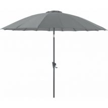 Proloisirs - Parasol terrasse en fibre de verre Pagode 300 cm Cendre