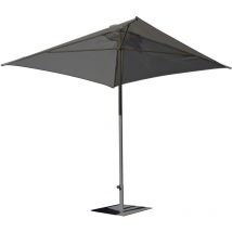 Ezpeleta - eolo - Parasol en aluminium laqué et toile Olefin gris anthracite