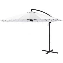 Gardeneas - Parasol excentrique hauteur maximale 3m ø300cm couleur : white.