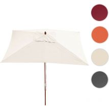 Mendler - Parasol Florida, Parasol de jardin, Parasol de marché, 2x3m polyester/bois 6kg - anthracite