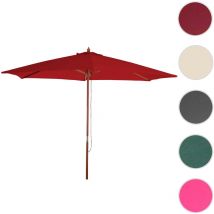 Mendler - Parasol Florida, Parasol de jardin, Parasol de marché, ø 3m polyester/bois 6kg - anthracite