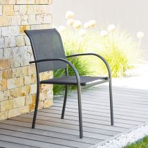 Fauteuil Hesperide Piazza Anthracite Graphite