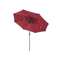 Parasol lumineux luna bordeaux