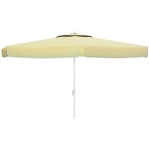 Mb Marbueno - Marbueno Parasol Aluminium 8 Barres D270 cm Polyester Blanc Jardin, Piscine et Terrasse 10182'