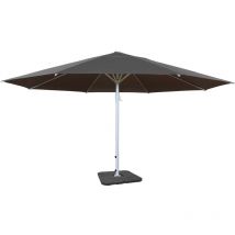 Parasol Meran ii, gastronomie, parasol pour marché ø 5m, poteau alu,blanc 28 kg - anthracite avec support