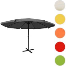 Parasol Meran Pro - parasol de marché gastronomique avec volant ø 5m polyester/alu 28kg - jaune sans support