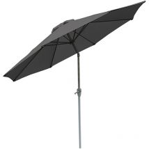 HW - Parasol N18, parasol pour jardin, ø 2,7m inclinable, polyester/alu 5 kg anthracite