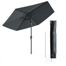 Oskar-store - Parapluie, Anthracite, 270 cm avec housse de protection, OK-Living