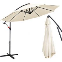 Parasol - parasol jardin, parasol, parasol de balcon - 300 cm Beige