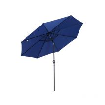 Parasol rond inclinable atalntique Bleu