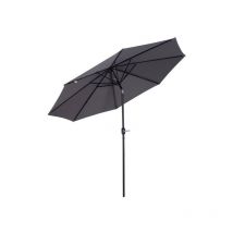 Parasol rond inclinable normandy gris