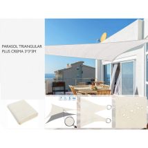Parasol Triangulaire Plus Crème