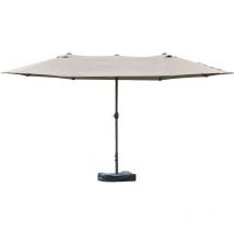 Parasol xxl safari gris clair