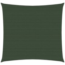 Parasole a Vela, Vela da sole Ombreggiante per esterna 160 g/m² Verde Scuro 4,5x4,5 m in hdpe -BVH37804