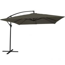 Parasole offset molokai quadrato 2,7x2,7m grigio