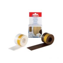 Paraspifferi adesivo in pvc espanso per porte soft - cm.3,8x100 marrone 8 pezzi Geko