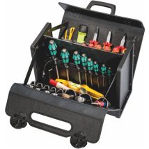 Werkzeugtasche NEW CLASSIC Plus & View – Rindsleder, ABS-Kunststoff – 430mm Breite, 360mm Höhe, 200mm Tiefe, 2500g