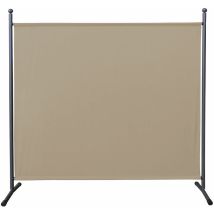 Quick-star - Paravent 180 x 178 cm Séparateur de tissu Jardin Balcon Écran de confidentialité partition Beige