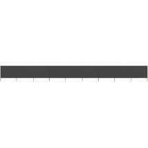 Paravent 9 panneaux Tissu 1200 x 120 cm Anthracite