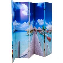 Maisonchic - Paravent, Cloison de séparation pliable 200 x 170 cm Plage FR644809 Maison Chic