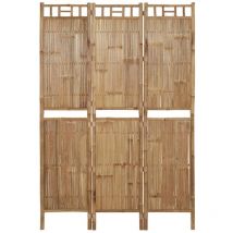 Lafomukea - Paravent de séparation 3 panneaux Bambou 120x180 cm