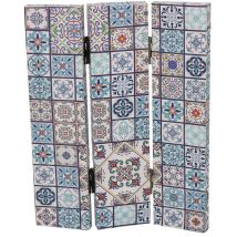 Vacchetti - Paravent impression 3 panneaux en faïence 120,6x2,5xh180,6x2,5xh180