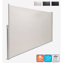Elios Parasols - Paravent extérieur 160x300 rétractable brise-vue balcon Hyde l - Blanc