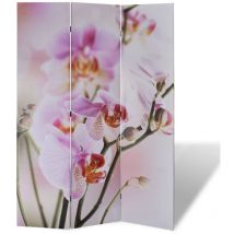 Décoshop26 - Paravent séparateur de pièce cloison pliable 120 x 170 cm motif fleur multicolore DEC031166