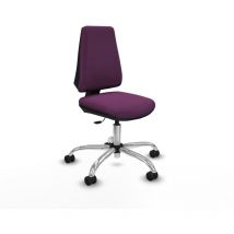 Piqueras Y Crespo - Elche Cp Similpiel Morado Base Cromada Ruedas Nailon 65mm