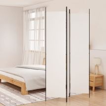 Paravento a 3 Pannelli - Divisori bianco 150x220 cm in Tessuto